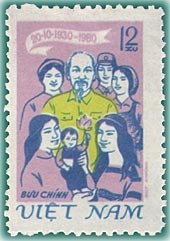 Colnect-1625-820-Ho-Chi-Minh-with-women.jpg