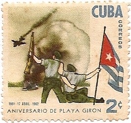 Colnect-977-624-Cuban-soldier-and-crashing-aircraft.jpg