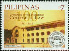 Colnect-2852-173-UP-College-of-Law-Centenary.jpg
