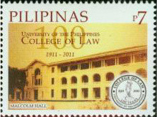 Colnect-2852-174-UP-College-of-Law-Centenary.jpg