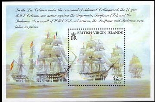 Colnect-3093-058-HMS-Colossus-and-French-ship.jpg