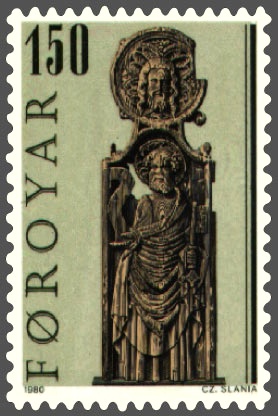 Faroe_stamp_051_pew_end_from_kirkjubour_-_st_peter.jpg