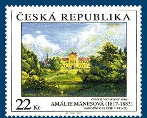 Colnect-353-497-Am-aacute-lie-M-aacute-nesov-aacute--1817-1883-Vrbicany-Castle-1846.jpg