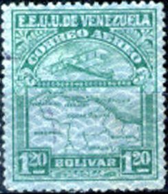 Colnect-3582-447-Map-of-Venezuela-Second-Series.jpg