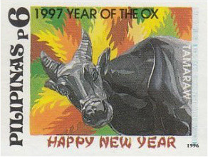 Colnect-3002-377-Tamaraw-Bubalus-mindorensis.jpg