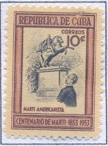 Colnect-2504-832-Mart-iacute--and-Bolivar-statue-Caracas.jpg