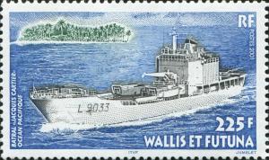 Colnect-5636-443-Landing-ship--Jacques-Cartier----Pacific-Ocean.jpg