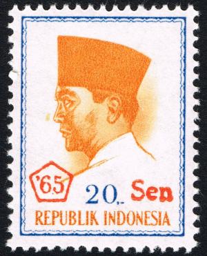 Colnect-2197-882-President-Sukarno---Overprinted--65-_-Sen.jpg