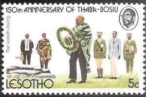 Colnect-2864-047-King-Moshoeshoe-II-laying-wreth-at-grave-of-Moshoeshoe-I.jpg