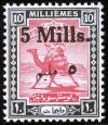 Colnect-1241-557-Postman-with-Dromedary-Camelus-dromedarius.jpg