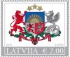 Colnect-2655-220-Coat-of-arms-of-the-Republic-of-Latvia-silver-frame.jpg