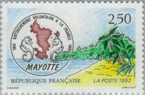 Colnect-146-072-150th-anniversary-of-the-annexation-voluntary-Mayotte-to-Fra.jpg