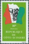 Colnect-3289-393-Elephant-in-front-of-map-of-Ivory-Coast.jpg
