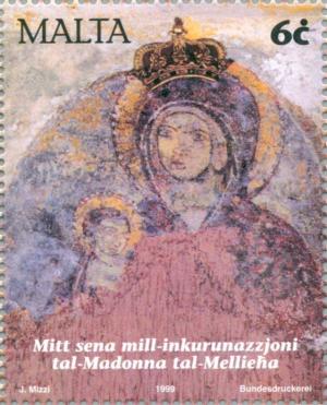 Colnect-131-366-Mellieha-Virgin-and-Child-rock-painting.jpg