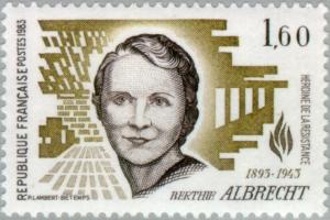 Colnect-145-528-Heroines-of-the-Resistance-Berthie-Albrecht-1893-1945.jpg