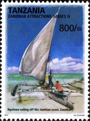 Colnect-2426-003-Ngawala-sailing-off-the-Jimbala-coast.jpg