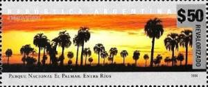 Colnect-5430-595-El-Palmar-National-Park-Entre-Rios-surcharged.jpg