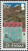 Colnect-4718-504--Blue-painted-house-with-red-roof-.jpg