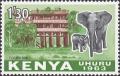 Colnect-1055-204-African-Elephant-Loxodonta-africana-in-front-of-a-Hotel.jpg
