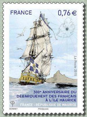 Colnect-2862-537-300th-anniversary-of-the-French-landing-in-Mauritius.jpg