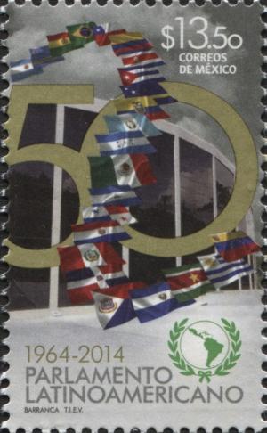 Colnect-3069-332-50th-Anniversary-of-the-Latin-American-Parliament.jpg