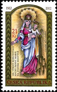 Colnect-3777-619-100th-Anniversary-of-the-Coronation-of-Our-Lady-of-Host%C3%BDn.jpg