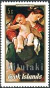 Colnect-3150-571-Madonna-of-the-Swallow-by-Guercino-optd-Aitutaki.jpg