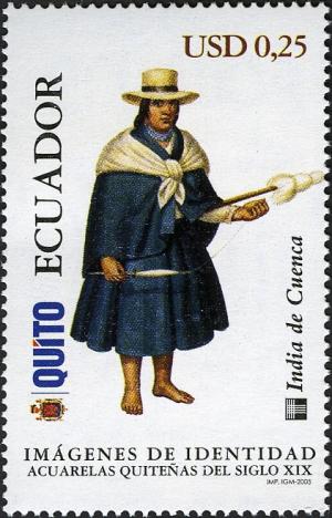 Colnect-2194-441-Ecuadorian-Identity---Watercolour-of-19th-Century-Quito-wome.jpg
