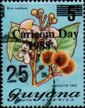 Colnect-4896-011--Caricom-Day-1988-25--on-5c-Annatto-Tree.jpg