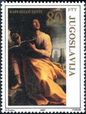 Colnect-3315-497--Saint-Luke-the-Evangelist--by-Raffaello-Santi.jpg