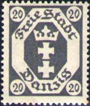 Colnect-2595-258-The-coat-of-arms-of-Danzig-in-an-octagonal-frame.jpg