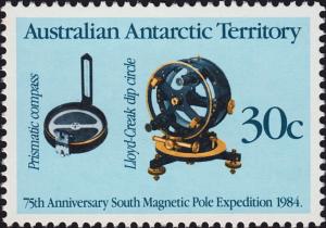 Colnect-4703-370-Dip-circle-75th-ann-of-South-Magnetic-Pole-Expedition.jpg